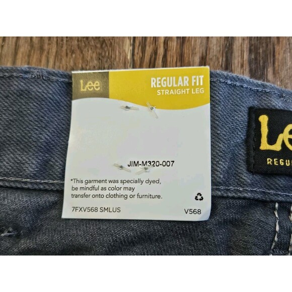 Lee Men's Regular Fit Straight Leg Jean 38 x 30 NWT Thunder - Picture 4 of 9